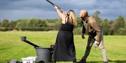 Clay pigeon shooting