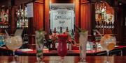 A bar showcasing a selection of cocktails.
