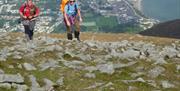 Brian and Lisa approach Slieve Donard Summit