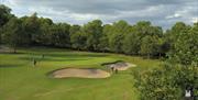 Image of sand bunkers on the golf course