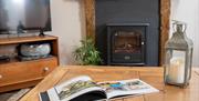 TV corner in spacious living room with log effect electric fire. Perfect for cosy evening of relaxation after an exciting day out and about sightseein