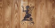 Fairy Etching on Door