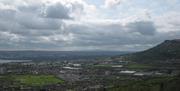 A city view from the hill.