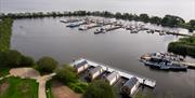 Ariel view of Ballyronan marina