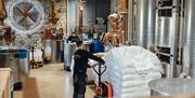 Image of behind the scenes at the distillery