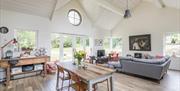 Open plan living dining area