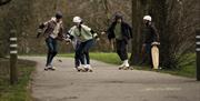 Group have fun on boom boards as part of Far and Wild, based in Derry.