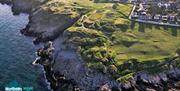 A birds' eye view of Ardglass Golf Club, Ardglass