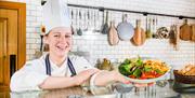 Chef in The Pantry restaurant at Titanic Belfast