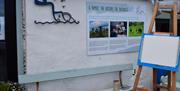 Artist Audrey Kyle in her studio at Gobbins Studio