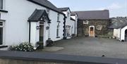 An image of a courtyard area at the accommodation