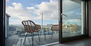 First floor balcony with views over Portstewart Beach, Castlerock and Donegal