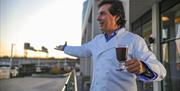 Jean Christophe Novelli enjoying the views