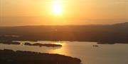 A sunset view of lough erne.