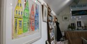 artists studio coloured houses greeting cars art prints original artwork things to do goblins cliffs artist studio visits workshops