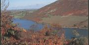 View of Camlough Lake surrounded by the Mountains