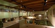 View of the gallery inside Newry and Mourne Museum, Newry.