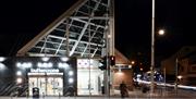 Buttercrane Shopping Centre - outside view at night