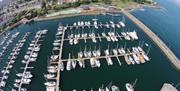 Birds eye view of Bangor Marina