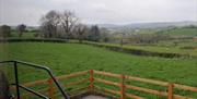 View of fields from the garden