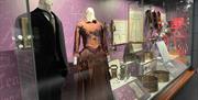 Display case with costumes in Carrickfergus Museum