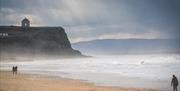 Castlerock beach and Mussenden Temple in the background
