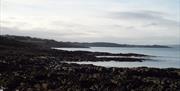 Photo on a cool day overlooking the area where Stricklands Glen meets the Coastal Path