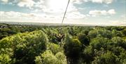 River Rapid, Ireland's longest zipline. Available to book at Colin Glen.