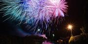 Purple fireworks