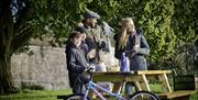 Family having a picnic