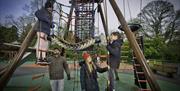 Family in a play park