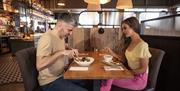 Couple dining in a restaurant