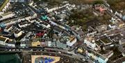 Birds eye view of Donaghadee town