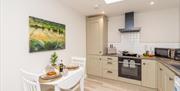 Fully equipped modern kitchen at Duncan’s Cottage self‑catering accommodation