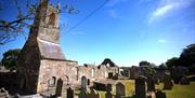 a photograph of a graveyard