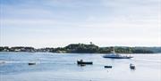 View of the lough with ferry