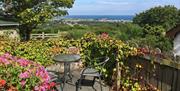 Patio and view over sea