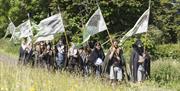 Stark army at Inch Abbey