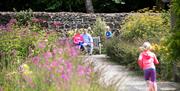 Couple sitting in Maghera Walled Garden