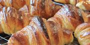 Freshly baked croissants from Peatlands on-site bakery