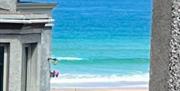 View of the beach, ocean and Skerrie Islands at Skerries Apartment