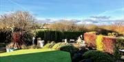 Landscaped garden with decking area