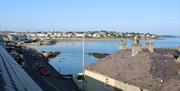 Views towards Bangor marina from living room