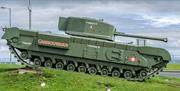 Churchill Tank at Marine Gardens in Carrickfergus