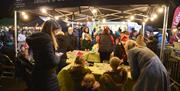 Visitors enjoying Dundonald Christmas Market.