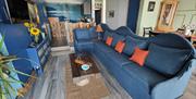 The seating area in the Ocean apartment