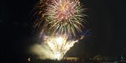 Bright coloured fireworks