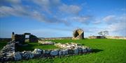 Nendrum monastic site on a clear sunny day