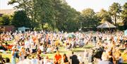 Crowds at Music in the Park, Sundays in July and August