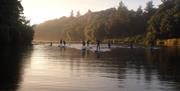 Paddleboarding on the river Bann